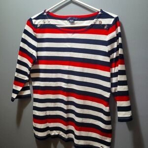 Tommy Hilfiger Nautical Striped Top L